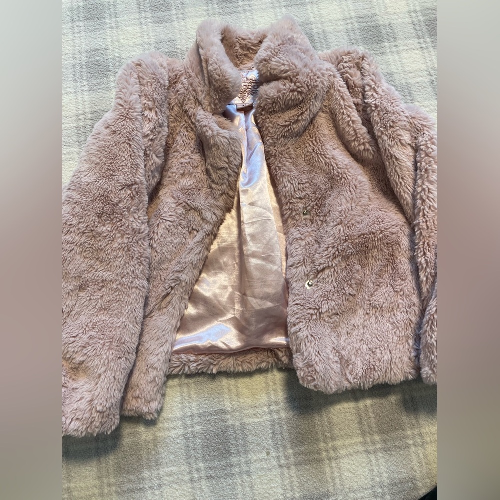 Jou jou size medium fur pink jacket.